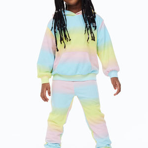 Conjunto Deportivo para Niña, Sudadera y Pantalones de Algodón Cálido, Traje Deportivo Informal para Invierno, para Correr, Hacer Ejercicio y Deportes, Cómodo - Product Image 6