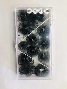 Cils coréens préfabriqués 2D 3D 4D 5D 6D 8D 10D, faux cils thermocollés, éventails de volume russe avec courbure D/C de 0,07 mm, cils de 6 à 20 mm - Product Image 6