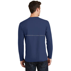 T-shirt ras du cou à manches longues ajusté de qualité supérieure pour hommes, sweats à capuche légers à manches longues pour hommes - Product Image 2