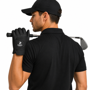 Guante de Golf de Cuero Genuino Ronal Sports, Mano Derecha, Antideslizante, Cierre de Velcro, Unisex, Negro, Calidad Premium en Oferta - Product Image 5