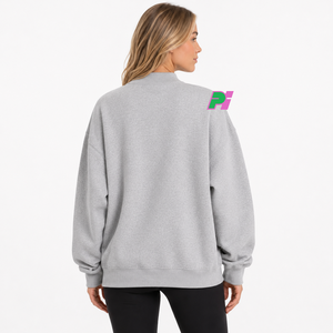 Sudadera OHIO para Mujer, Cuello Alto, Color Marrón, 100% Algodón, Estilo Urbano, Ecológica, Talla Grande, con Aplicaciones Personalizadas - Product Image 4