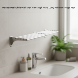 Mensola Tubolare in Acciaio Inox da 36 Pollici, Scaffale Resistente per Bagno - Product Image 3