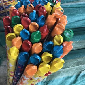 Manche de balai en PVC, manche de balai en bois fleur balai en bois enduit de pvc de haute qualité/vente chaude - Product Image 3