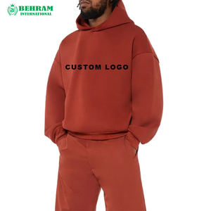 Sweat à capuche épais de haute qualité, personnalisé, 100% coton, molleton 430 GSM, écologique, pour l'hiver. - Product Image 4