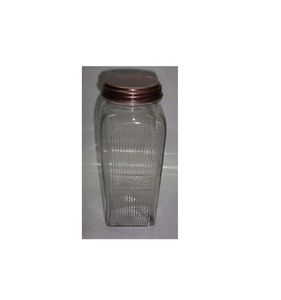 Pot en verre écologique avec couvercle en métal, récipient de stockage alimentaire réutilisable pour garde-manger, cuisine, pot durable - Product Image 3