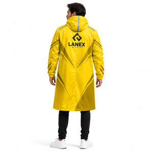 Veste de pluie longue à capuche imperméable personnalisée, réfléchissante, coupe-vent, respirante, pour le travail en extérieur, la pêche, la randonnée - Product Image 4