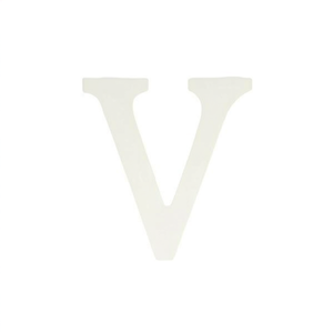 Lettera Decorativa Ilan V 11Cm Bianca Per Decorazione Murale - Product Image 2