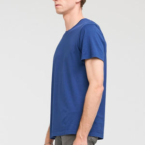 Camisetas de hombre de algodón liso, manga corta, corte ajustado, camiseta personalizada con impresión digital de logotipo gráfico para hombre - Product Image 6