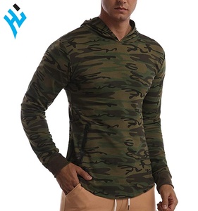 New Hot Selling Men's Gym <b>Workout</b> Long Sleeve Training Pullover Casual Camo Style OEM 100% Cotton custom men's <b>Hoodie</b> - Product Image 3