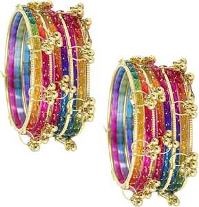 Ensemble de bracelets en verre coloré en forme de goutte de pluie, plaqué or, cristal, strass, style bohème, cadeau pour femmes - Product Image 6