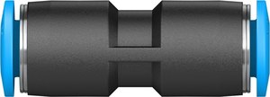 <b>Quick</b> Coupler Plastic Pneumatic Fittings 6mm Push in Port Blue End Caps Straight Hose Pipe Compressor Parts leak proof - Product Image 4