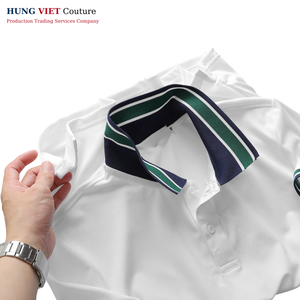 เสื้อปักลายโลโก้สำหรับผู้ชายเสื้อผ้ากอล์ฟผ้าโพลีเอสเตอร์ถักสีพื้นสำหรับผู้ชายเสื้อกอล์ฟเพื่อความปลอดภัยมองเห็นได้ชัดเจน - Product Image 4