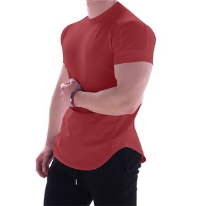 Haute qualité 100% Polyester Muscle Fit t-shirt surdimensionné hommes respirant sans couture T-Shirts Logo personnalisé grande taille hommes Gym t-shirt - Product Image 3