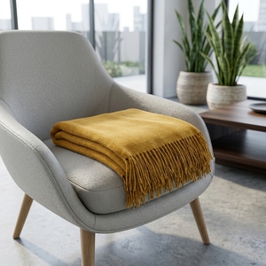Plain Throw Yellow Woven Soft Fabric Solid Long Lightweight Decorative Throw Blanket Home Textile Scarves <b>Shawls</b> Sofa Coverlet - Product Image 2