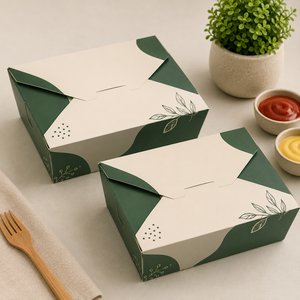 Boîte d'expédition rectangulaire personnalisable en carton avec motif poisson, emballage alimentaire écologique, impression offset quadricolore - Product Image 3