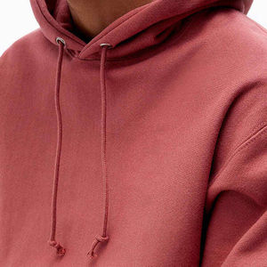 Oversized <b>Red</b> Hooded <b>Sweatshirt</b> Set With Pocket Design Casual Autumn Wear <b>Men</b> Solid Color Fleece Knitted Joggers - Product Image 6