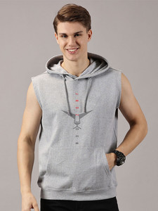 Hooded <b>Vest</b> Men's Sleeveless Polyester/Cotton Casual Style Pullover <b>Top</b> With Kangaroo Pocket Comfortable <b>Loose</b> Fit Apparel Wear - Product Image 3