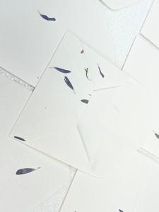 Eco Friendly Cornflower Petal <b>Handmade</b> <b>Paper</b> Recycled Floral Stationery for Wedding Invitations Gift Wrap Craft Wholesale - Product Image 5