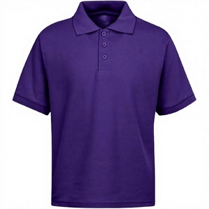 เสื้อเชิ้ตผู้ชายไซส์ใหญ่ สีม่วง แขนสั้น ผ้าอ๊อกซ์ฟอร์ด โพลีเอสเตอร์/คอตตอนถัก ทอเนื้อผ้าเรียบ ปักลาย ปิดกระดุมด้านหน้า สไตล์ลำลอง - Product Image 2