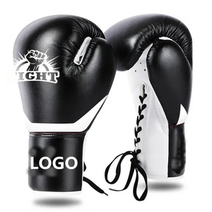Guantes de Boxeo GAF MMA Sports Equipment de 10oz y 12oz para Adultos, de Cuero PU Antideslizante, con Cierre de Gancho y Bucle, Logotipo Personalizado, para Gimnasio y Uso en Exteriores - Product Image 1