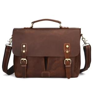 Sac à bandoulière en cuir pour ordinateur portable, sacoche de bureau exécutive, sac à main pour homme, porte-documents LLB-0356 - Product Image 1