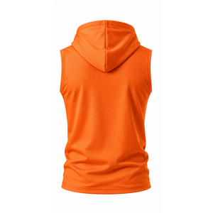 Men Sleeveless Hoodie Cotton Fleece <b>Workout</b> Training Activewear Private Label OEM ODM Sportswear Manufacturer Sleeveless <b>Hoodies</b> - Product Image 3