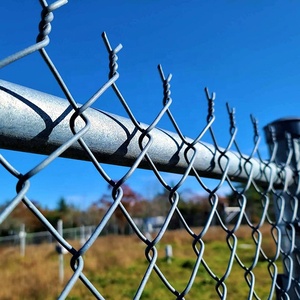 Chất lượng cao mạ kẽm kim cương lưới Chuỗi liên kết Cyclone <span class=keywords><strong>Net</strong></span> PVC tráng đen lắp ráp Chuỗi liên kết lưới hàng rào để bán - Product Image 5