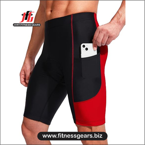 High Performance Eco-Friendly Breathable Spandex/Polyester <b>Cycling</b> <b>Shorts</b> Customizable Options Men-Padded Comfort Quick Dry - Product Image 3