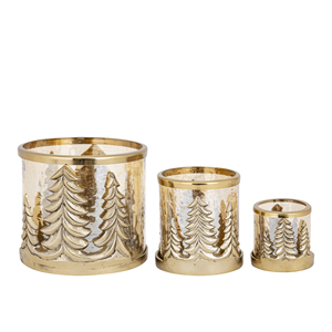 Luxury Antique Silver Reindeer Votive Candle Holder Cutout Metal <b>Hurricane</b> <b>Lantern</b> for Christmas Decor Handcrafted Zinc Finish - Product Image 3