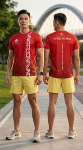 เสื้อวิ่งออกงานเสื้อกีฬาผ้าประสิทธิภาพสูงสำหรับกิจกรรมชุมชนและการฝึกอบรมกลางแจ้ง - Product Image 3
