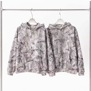 Printed Spandex/Cotton Men's Zipper-Up Fleece <b>Hoodie</b> 370g Fabric Weight Premium Quality Summer <b>Waterproof</b> Eco-Friendly Pocket - Product Image 6