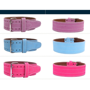 Custom Color 10mm/13mm Sparkling Cowhide Leather Belt Non-Slip Gym <b>Support</b> for Women Glitter Powerlifting Lever & Prong Belt - Product Image 4