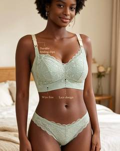 Bmama Seamless Feel <b>Padded</b> <b>Nursing</b> Bra & Panty Set Bmama Everyday Lace Maternity <b>Nursing</b> Bra Duo Set - Product Image 1