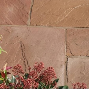 Natural Pink Sandstone Flagstone Irregular Shape Wall Cladding <b>Stone</b> Paving <b>Stone</b> - Product Image 1
