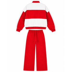 Ensemble de sport respirant personnalisé Delta Sigma Theta Sorority avec logo brodé sur le devant, coupe ample, ensemble en molleton 2 pièces pour femme - Product Image 3