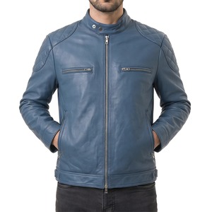 Chaquetas de cuero para hombre personalizadas al por mayor, originales, para otoño e invierno, para motocicleta, precio de mayoreo, hechas a medida. - Product Image 2
