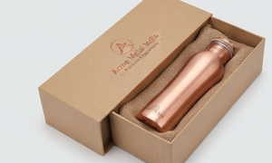 Minimalist Plain Copper <b>Bottle</b> Premium Quality Sleek Design Durable Flask Elegant Hydration Solution For Modern Living - Product Image 6
