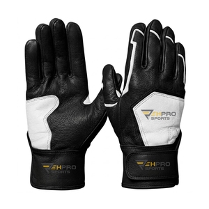 Bruce <b>Bolt</b> Long Goatskin Leather Baseball Softball Batting Gloves Comfortable Lightweight Long cuff baseball batting gloves - Product Image 5