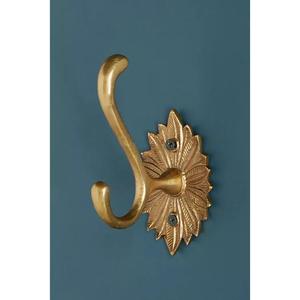 Antique Brass Wall Mount <b>Hook</b> With Floral Pattern Hardware Items Classic Style Royal Home <b>Decoration</b> Luxury <b>Coat</b> <b>Hooks</b> Handmade - Product Image 6
