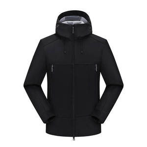 Chaqueta de rendimiento OEM de 300 g/m² de poliéster softshell, chaqueta utilitaria con logotipo personalizado para minoristas estadounidenses de artículos para exteriores. - Product Image 5