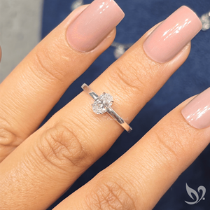 Anillo Solitario con Diamante Cultivado en Laboratorio de Corte Ovalado de 0.50 CT en Oro Sólido de 18K |   Joyería de Compromiso con Certificado IGI, Regalo de Aniversario - Product Image 2