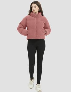 Women's Lightweight <b>Packable</b> Hooded Winter Quilted Puffer <b>Jacket</b> Detachable Sleeves Hat Zipper Closure Water Resistant Wool - Product Image 1