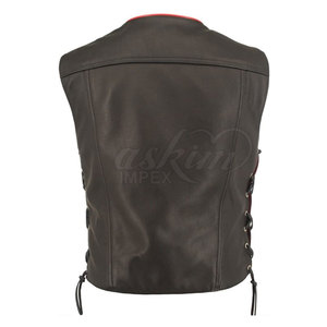 Classic Style Plus Size Winter Leather <b>Vest</b> Smooth Finish Comfortable Lining Waterproof Eco-Friendly Design for Work Casual Wear - Product Image 3