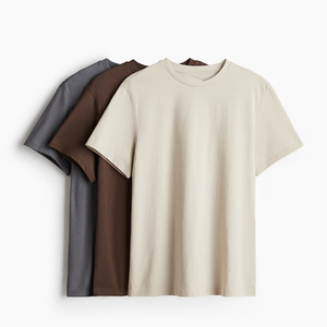 Plain Oversized T-Shirt Manufacturer Men Cotton Loose Fit Heavyweight Minimal Streetwear Casual Front Logo Vintage Acid Wash Tee - Product Image 5
