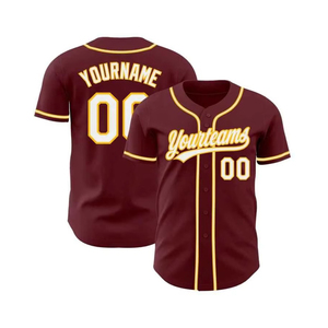 เสื้อเบสบอลผู้ชายคุณภาพสูง ระบายอากาศได้ดี ผลิตจากโพลีเอสเตอร์ 100% รับสกรีนโลโก้/ออกแบบเอง ขายดี ราคาถูก สวมใส่สบาย - Product Image 1