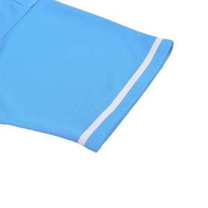 Unisex <b>Light</b> Blue Baseball Jersey Short Sleeve Button Front Moisture Wicking Solid Color Adult Regular Fit - Product Image 3