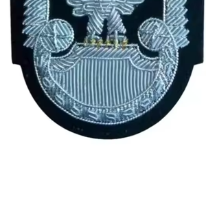 Insignias Bordadas a Mano de Alta Calidad con Hilo Metálico, Diseño Único, Ecológicas, Libres de Níquel, Servicio OEM Personalizado - Product Image 5