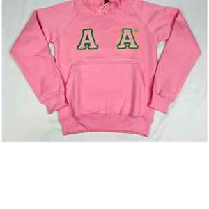 เสื้อฮู้ดดี้โอเวอร์ไซส์ Greek Life ปักตัวอักษรตามสั่ง ผ้าฝ้ายฟลีซ แฟชั่นสำหรับชมรมนักศึกษา Alpha |   คาปา |   อัลฟ่า - Product Image 5