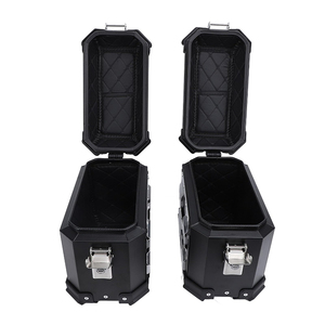 Boîte à bagages rigide pour <span class=keywords><strong>moto</strong></span> en aluminium, coffre de tourisme, sacoches latérales pour Honda Yamaha Suzuki <span class=keywords><strong>Kawasaki</strong></span> - Product Image 3