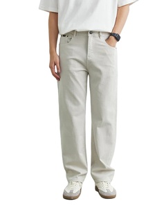 กางเกงยีนส์ผู้ชาย OEM/ODM กางเกงยีนส์ขายาวทรงหลวมธุรกิจตรงแบบลำลองผลิตตามสั่งผู้ผลิตแฟชั่น - Product Image 4